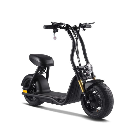 KTX-604627 Citycoco Electric Scooter with Lithium Battery, 1000W Motor, 40km/h Max Speed, 10-inch Tires, Black