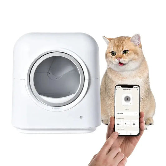 KTX-676179 Self-Cleaning Smart Cat Litter Box with App Control and Low Noise Motor