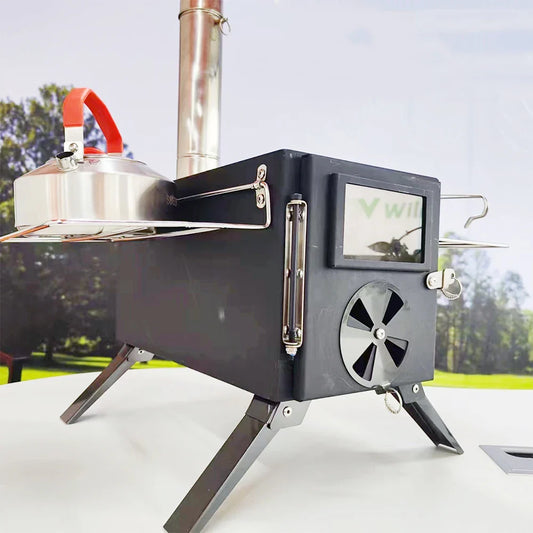 KTX-680531 Portable Outdoor Cooking Tent Stove for Camping and Grilling, Ideal for Outdoor Entertaining