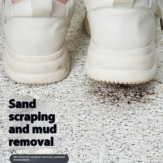 KTX-702483 Cartoon Bear and Friends Stain-resistant PVC Coil Doormat for Dust Removal