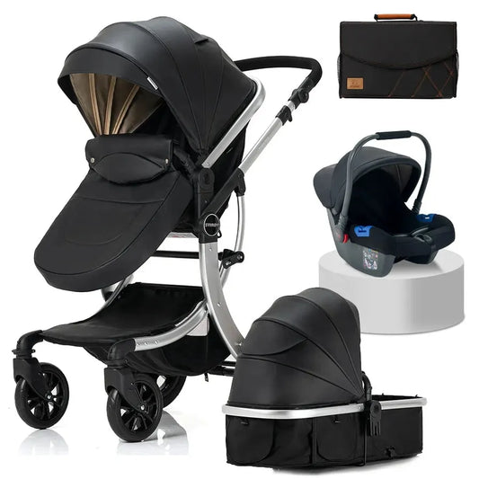 KTX-710675 360-Degree Rotating 4-in-1 European Luxury Baby Stroller