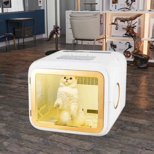 KTX-726547 Eco-Friendly Foldable Electric Pet Grooming Dryer Box for Dogs and Cats - 68L Capacity