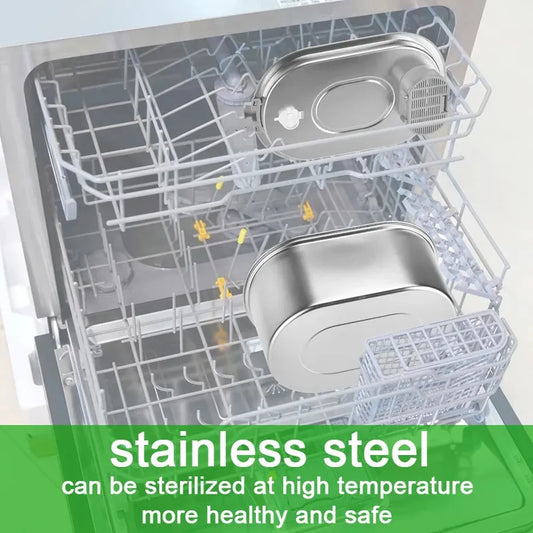 KTX-758675 Stainless Steel Pet Water Fountain with Quiet Pump for Cats and Puppies