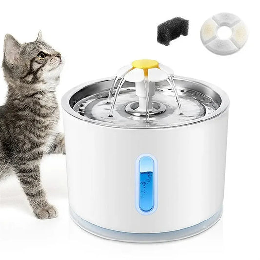 KTX-824211 Automatic Cat Water Fountain with Filtration System for Fresh Drinking Water