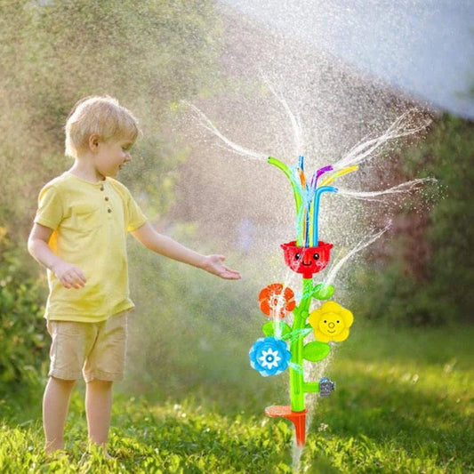 KTX-889235 Outdoor Water Spray Flower Sprinkler for Kids - Fun Backyard Splash Play Toy