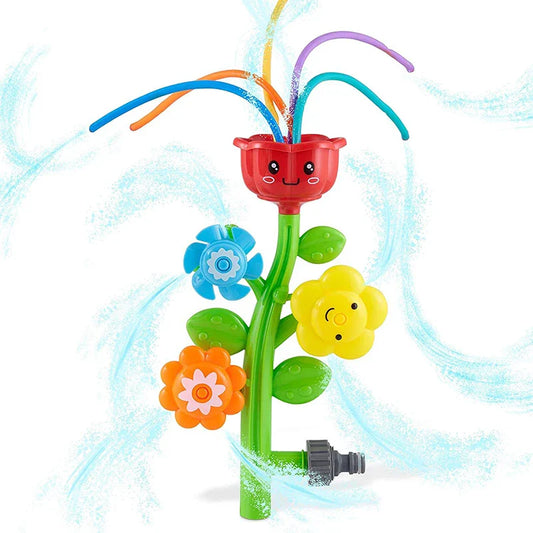 KTX-889235 Outdoor Water Spray Flower Sprinkler for Kids - Fun Backyard Splash Play Toy