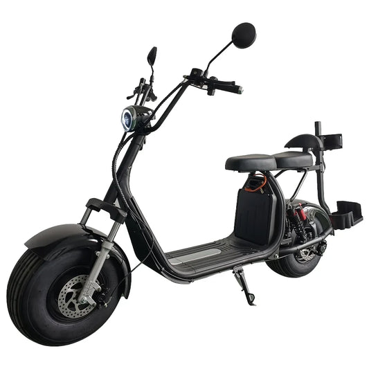 KTX-899539 Electric Scooter with Golf Rack and Removable Battery, 1500W-2000W Motor, Max Speed 41-50km/h, 60V 12AH Lithium Battery, Hydraulic Disc Brakes