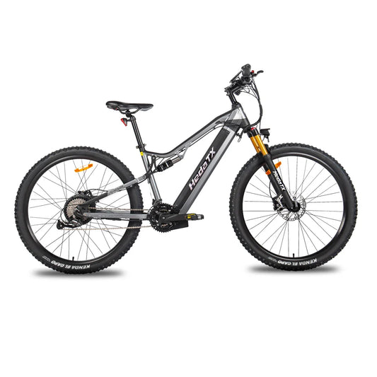 KTX-931283 1000W Full Suspension 29 Inch Electric Mountain Bike with 27 Speed Gears, Hydraulic Disc Brakes, and 60-70 Nm Torque