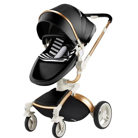KTX-972819 Luxury Adjustable Baby Stroller with Reversible Seat and Multi-Angle Rotation