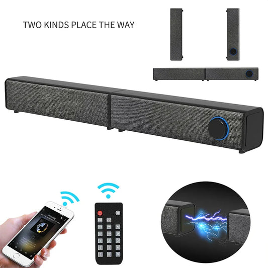 KTX-812243 3D Surround Soundbar Speaker System with Subwoofer for Home Theatre and Computer Audio
