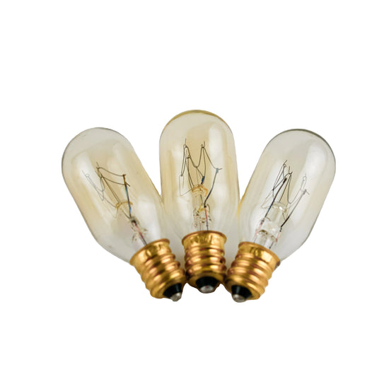 KTX-621267 Clear Small Lighting Bulb T20 T22 T25 T28 E10 E12 E14 B22 E27 5W to 40W Options