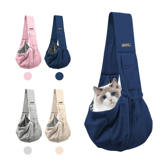 Comfortable Cotton Dog Bag Pet Out Crossbody Shoulder Bag Outdoor Travel Portable Cat Puppy Sling Bag Pet Carrying Supplies