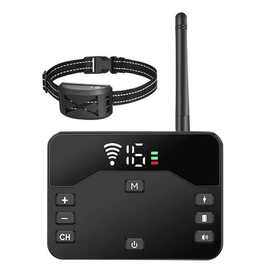 Wireless Electric Dog Fence Waterproof Pet Shock Boundary Containment System Electric Training Collar For Small Medium Large Dogs