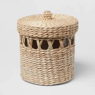 KTX-874899 Water Hyacinth 6-Piece Bathroom Accessory Set for Natural Home Decor