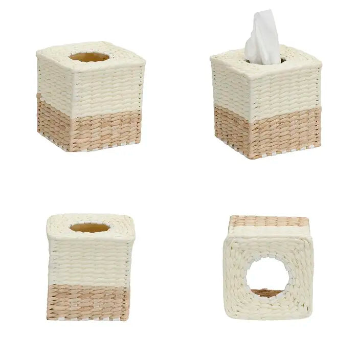 KTX-842131 3-Piece Water Hyacinth Bathroom Set for Functional Decor