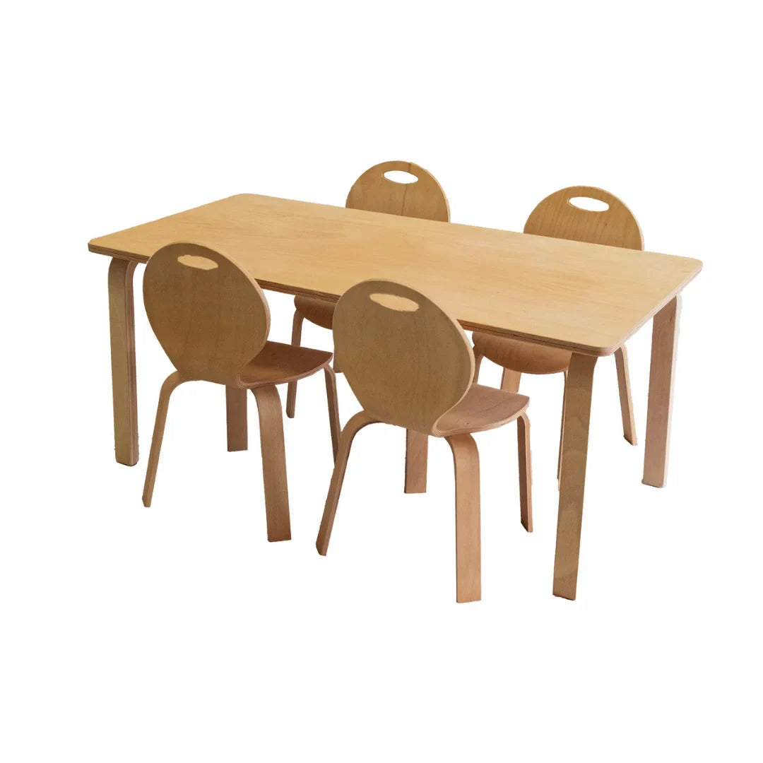 KTX-579283 Plywood Kindergarten Chair for Kids - EN71-3 Certified Nursery Furniture