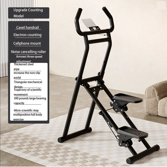 KTX-108179 Portable Foldable Cardio Climber Stair Stepper for Home Fitness Training