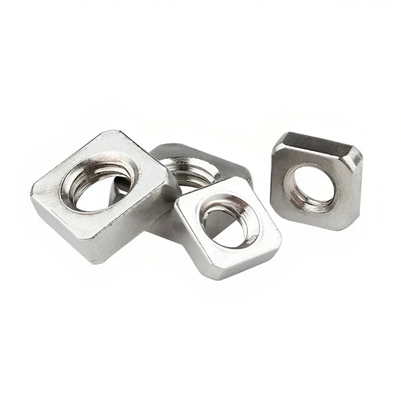 KTX-000979 Stainless Steel Square Nuts DIN 557 for M3, M5, M6, M8, M10, M12 Bolts Fixing