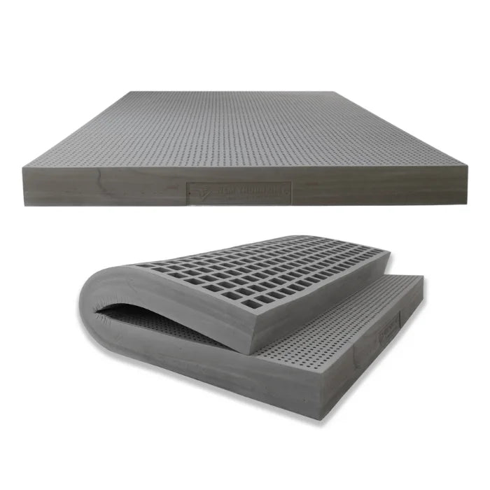 KTX-458259 Luxury Queen Size Memory Foam Mattress with Natural Latex - Titan Grey