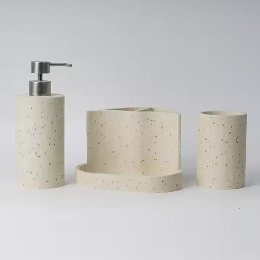 KTX-563027 Modern Resin Bathroom Accessories Set for Custom Home Design