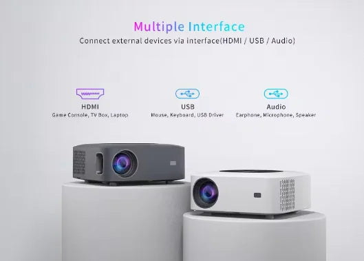 KTX-318931 1080P FHD LCD Projector with 400 ANSI Lumens and Android 12.0 for Home Theatre and Education