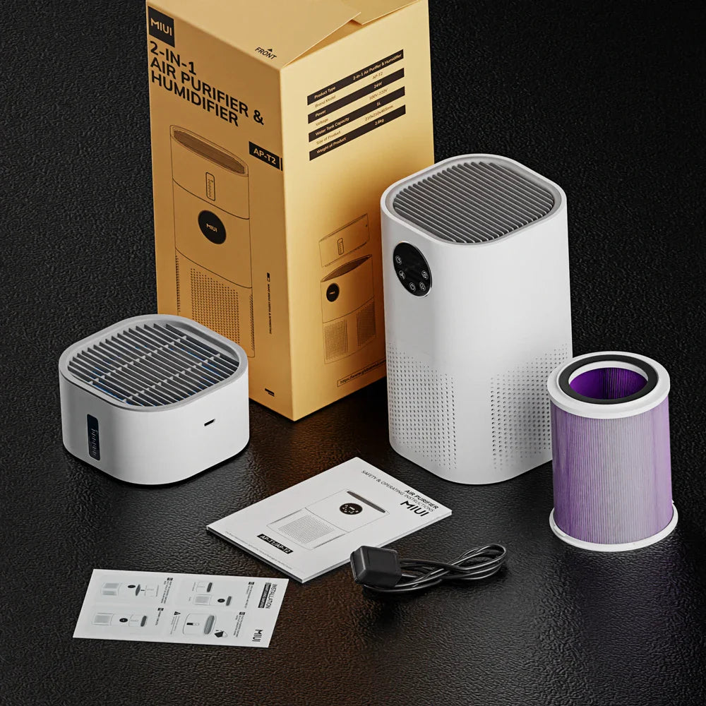 KTX-914195 H13 True HEPA Air Purifier with Humidifier for Allergies and Pet Hair in Home Environments