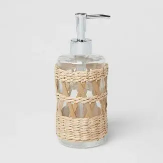 KTX-874899 Water Hyacinth 6-Piece Bathroom Accessory Set for Natural Home Decor