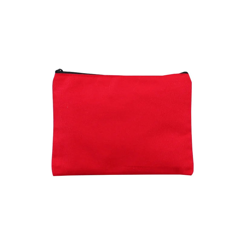 KTX-893715 Large Capacity Canvas Pencil Case for School and Office Storage - Cute Kawaii Design