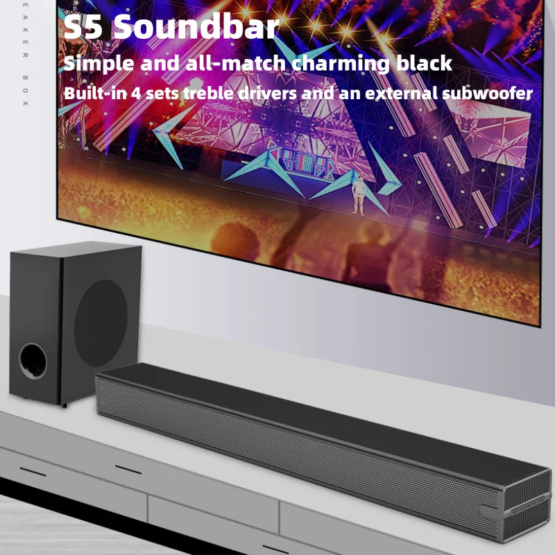 KTX-893587 Home Theater Soundbar System with Subwoofer for Enhanced TV Audio Experience