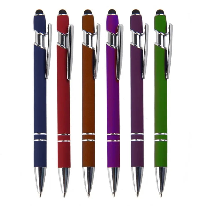 KTX-029395 Custom Multi-Coloured Metal Ballpoint Pen with Stylus for Office and School Use
