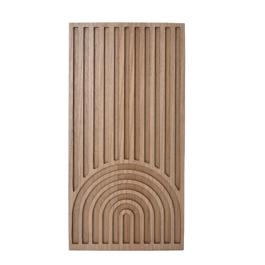 KTX-419603 Natural Wood Rainbow Arch Wall Decoration for Home Decor