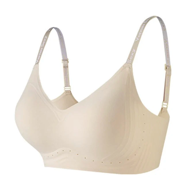 KTX-215059 Invisible Pushup Bra With Green Tea Girl Design for Women Wirefree Breathable Lifts and Supports Naturally