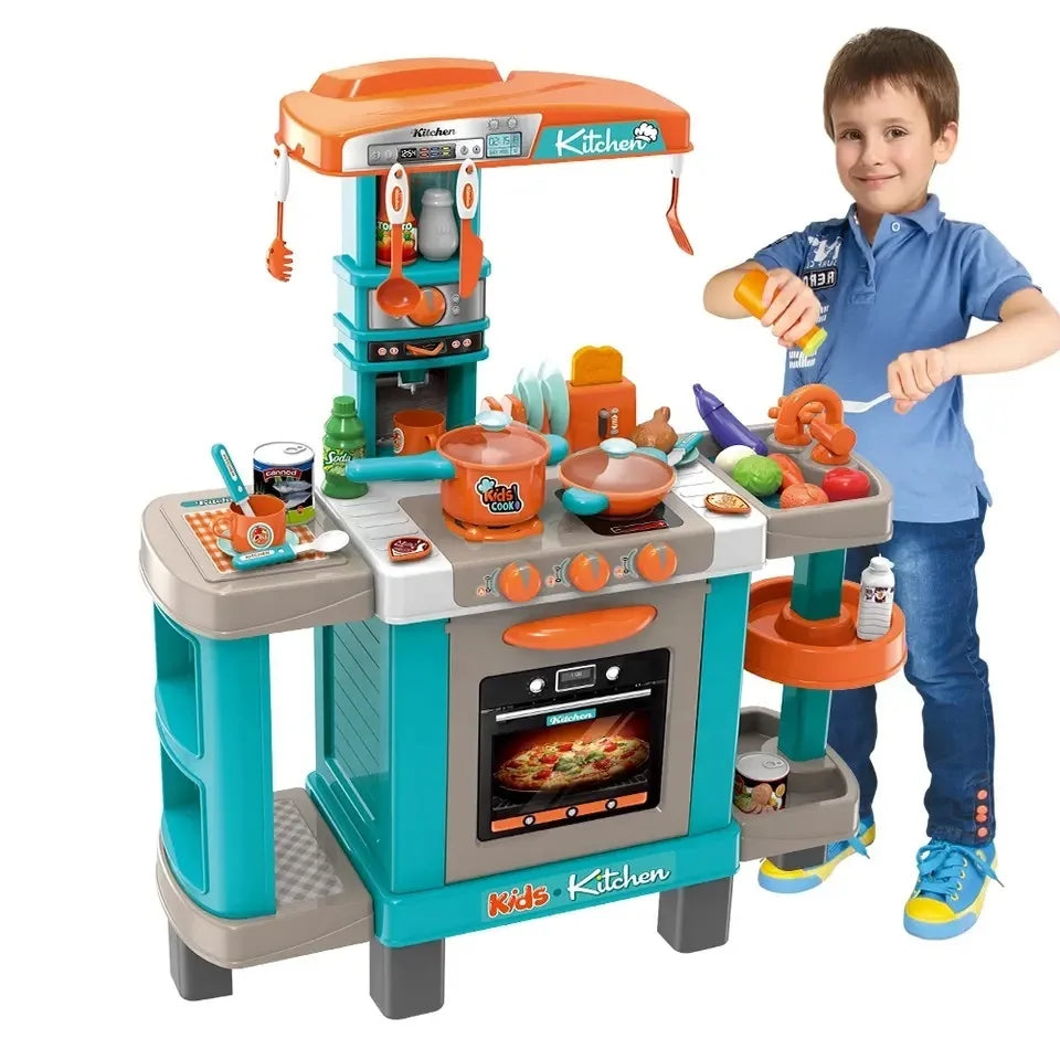 KTX-638867 Realistic Miniature Dollhouse Kitchen Toy Set for Kids, Ages 2-7, Plastic Kitchen Accessories
