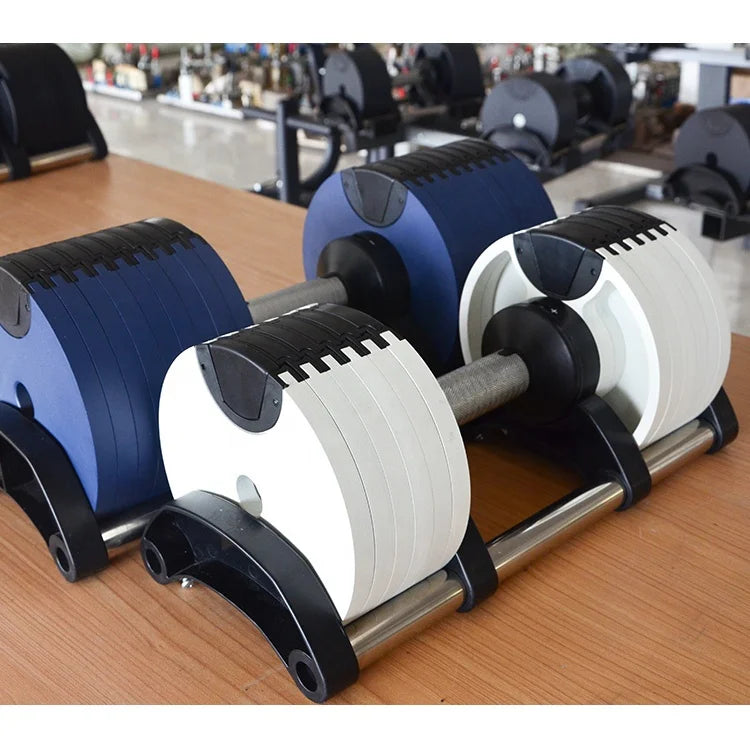 KTX-977107 Adjustable Dumbbells Set - 20kg, 32kg, 40kg - Multiple Colours, Cast Iron, Rust Resistant