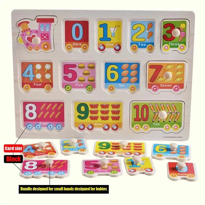 KTX-071379 Colorful Educational Wooden Jigsaw 3D Puzzle for Children, 30x23 cm, Suitable for Ages 3+