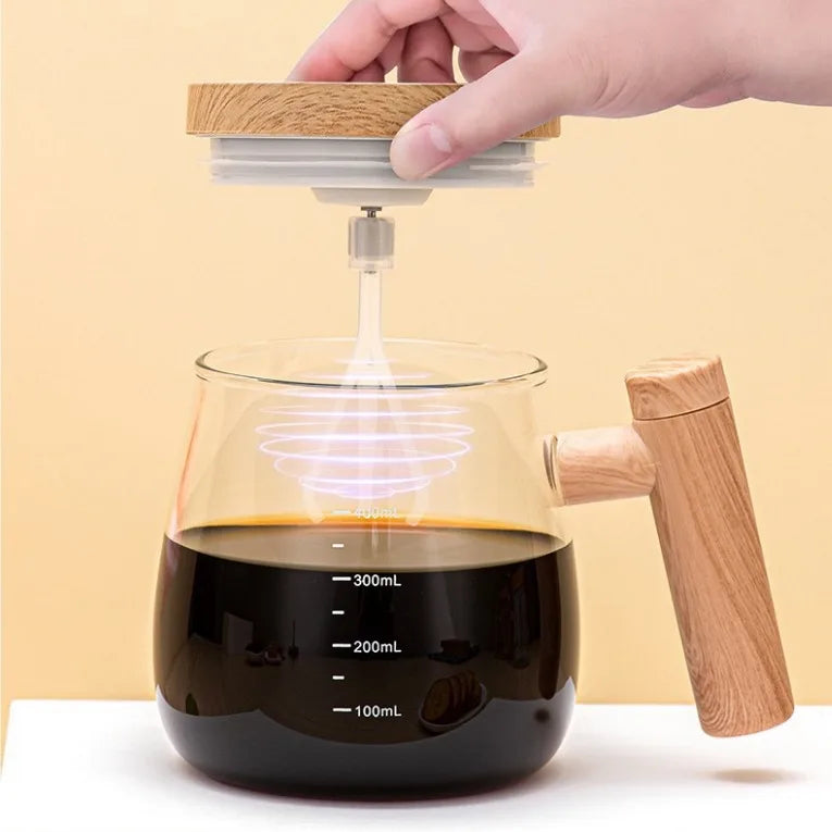 KTX-662483 Automatic Self-Stirring Magnetic Mug with High Borosilicate Glass and USB Rechargeable Function for Effortless Mixing