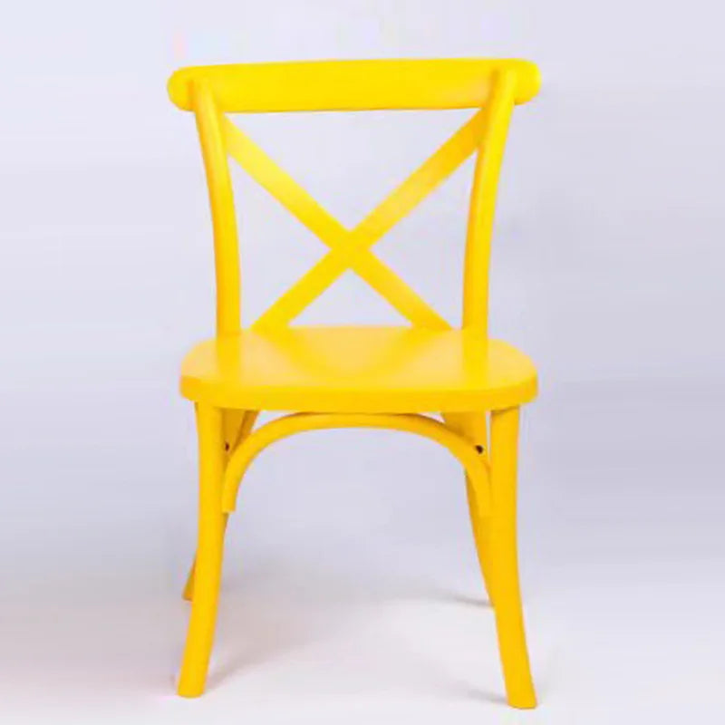 KTX-808659 Children's Portable Plastic Cross Back Dining Chair - Ideal for Parties and Events