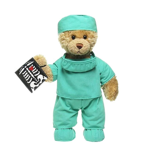 KTX-916755 Doctor Teddy Bear Plush Toy - Soft Stuffed Animal for Kids, Available in 20cm and 30cm Sizes