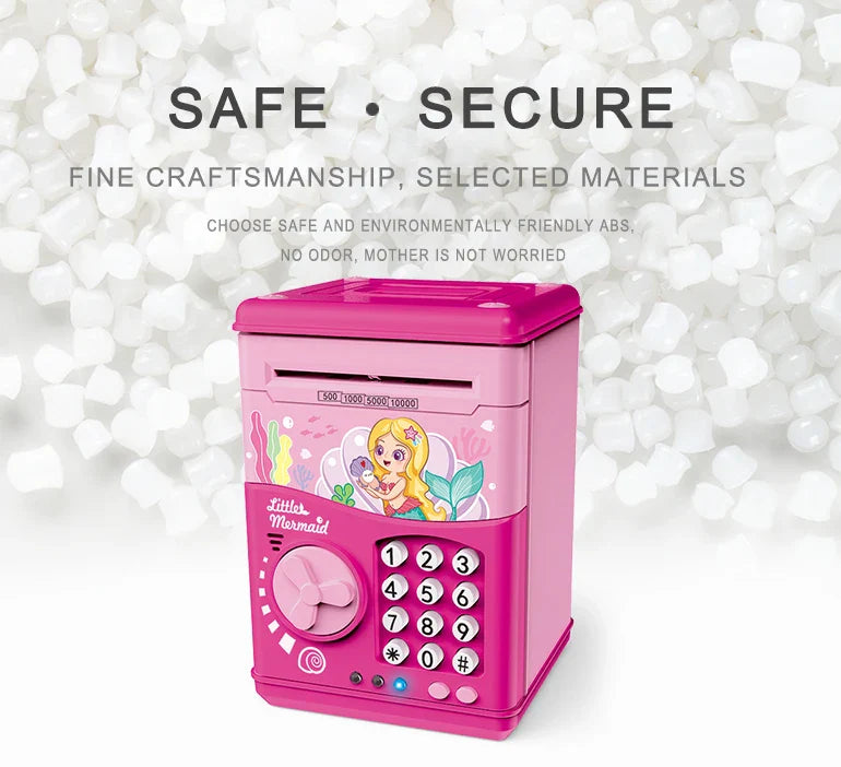 KTX-442259 Digital Password Electronic ATM Piggy Bank for Kids - Safe Plastic Money Saving Box