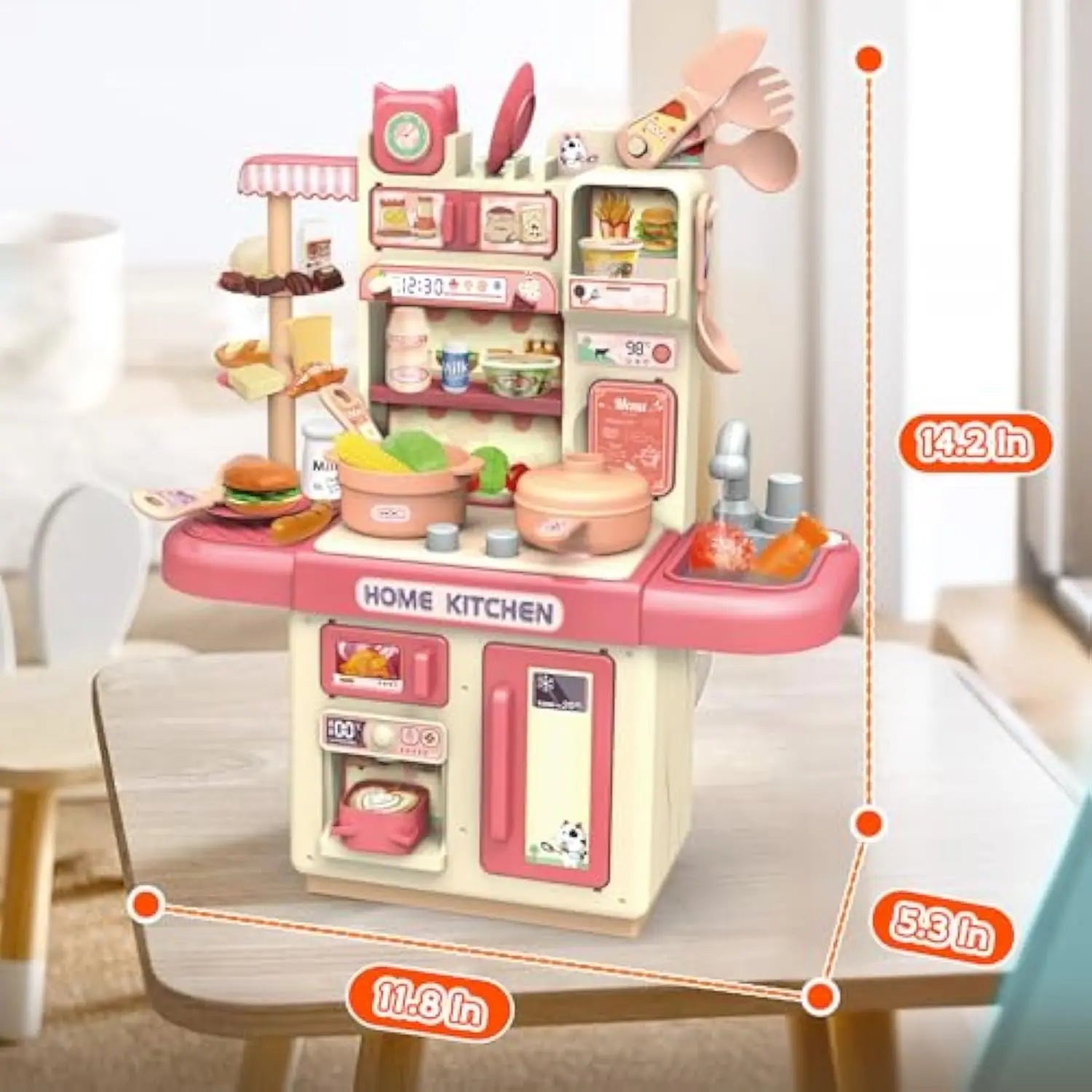 KTX-261459 Interactive Kitchen Play Set for Kids - Customized Role Play Cooking Toy for Ages 2-13
