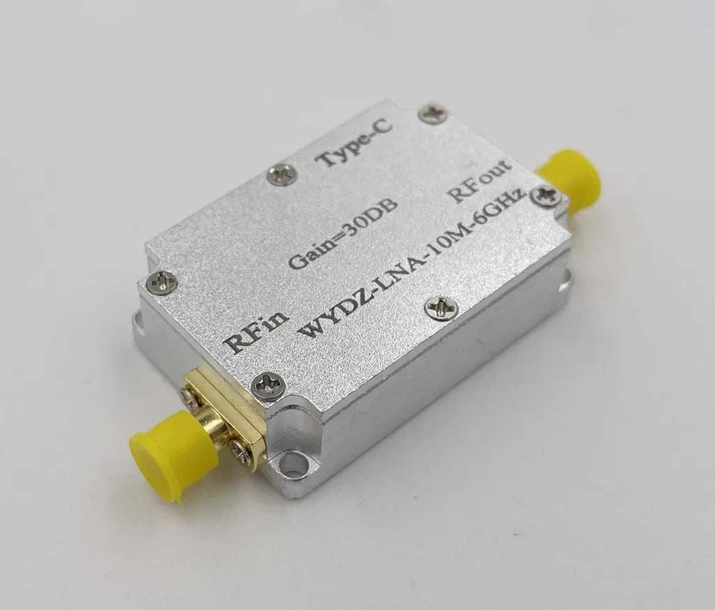 KTX-022867 Low Noise Amplifier 10M-6GHz Gain 30dB Compact RF Signal Receiver Front End