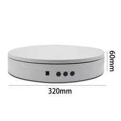 KTX-382803 32 CM Heavy Duty Electric Rotating Display Turntable for Showcasing Products