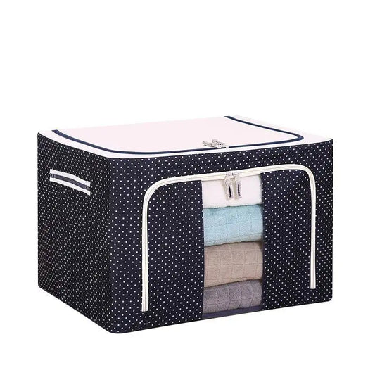 KTX-679763 Waterproof Oxford Steel Storage Box for Seasonal Clothing and Toy Storage
