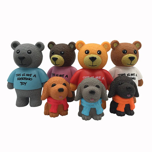KTX-983443 Custom Cute Animal PVC and ABS Action Figures Set for Children