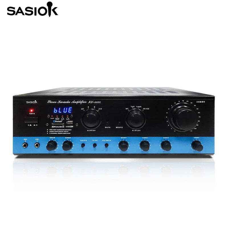 KTX-172051 AV-502C Stereo Home Theatre Receiver with USB, SD, FM, and Bluetooth Connectivity