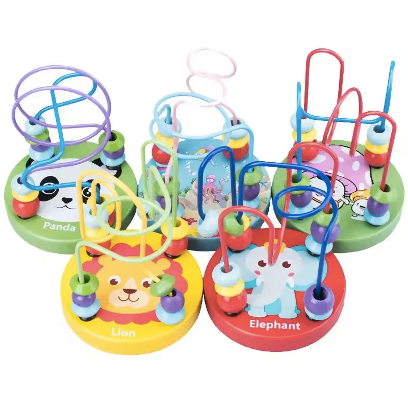 KTX-345875 Colorful Montessori Wooden Blocks Educational Toy for Children and Toddlers