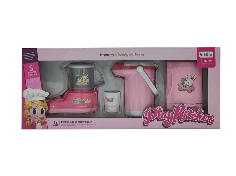 KTX-049043 Colorful Plastic Kitchen Play Set for Kids - Fun Household Appliances Toys