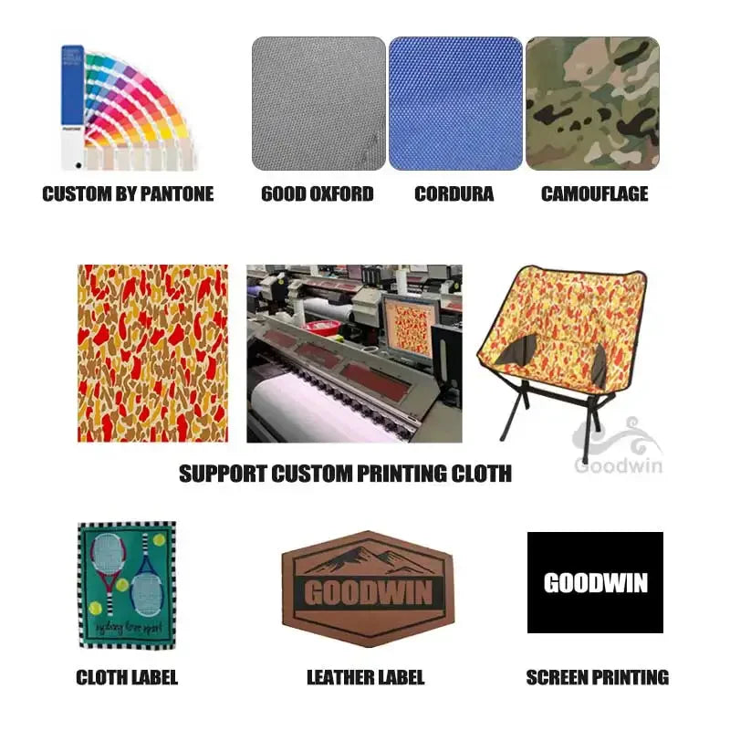 KTX-585043 Portable 7075 Aluminum Folding Moon Chair for Outdoor Activities, Includes Carry Bag