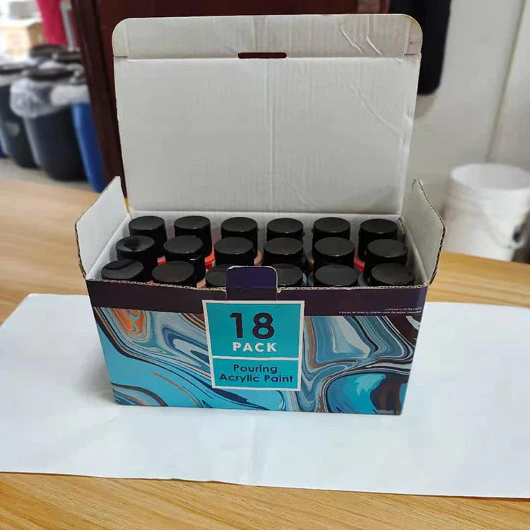 KTX-320851 Acrylic Pouring Fluid Art Set for Creative DIY Abstract Paintings