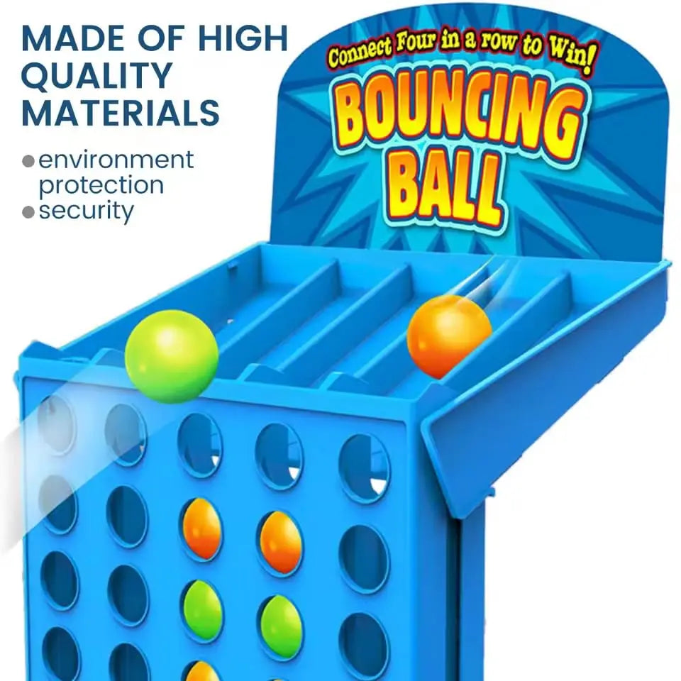 KTX-903315 Mini Bouncing Ball Linking 4 Shots Game - Educational Fun for All Ages